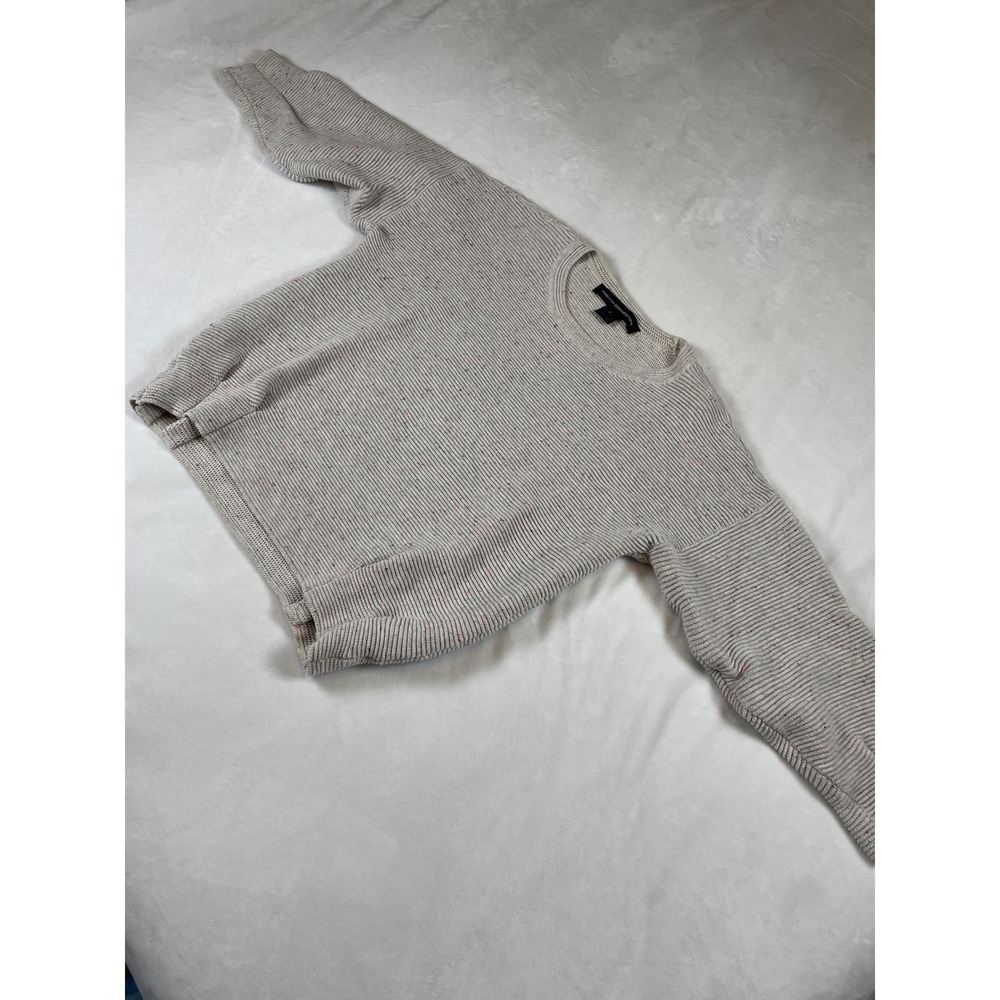 French Connection Cream Ribbed Knit Sweater - Picture 6 of 12